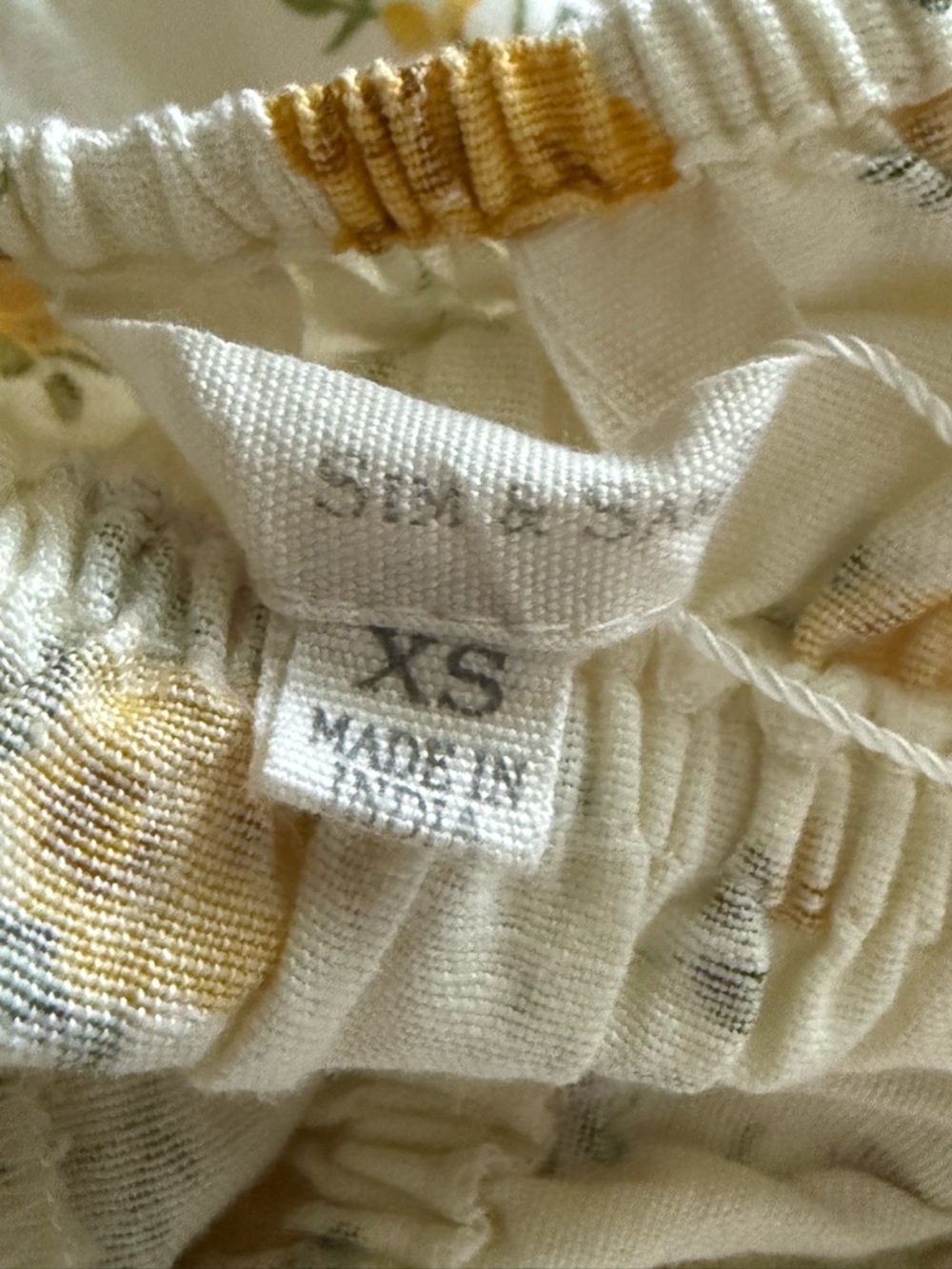 NWT Yellow Floral Sundress with Ruffle Hem by Sim & Sam! XS! NEW! - Picture 6 of 10
